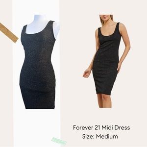Forever 21 bodycon black dress